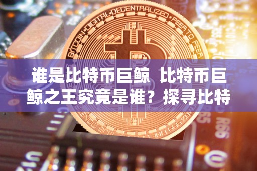 谁是比特币巨鲸  比特币巨鲸之王究竟是谁？探寻比特币市场中的大户真相