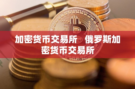 加密货币交易所   俄罗斯加密货币交易所
